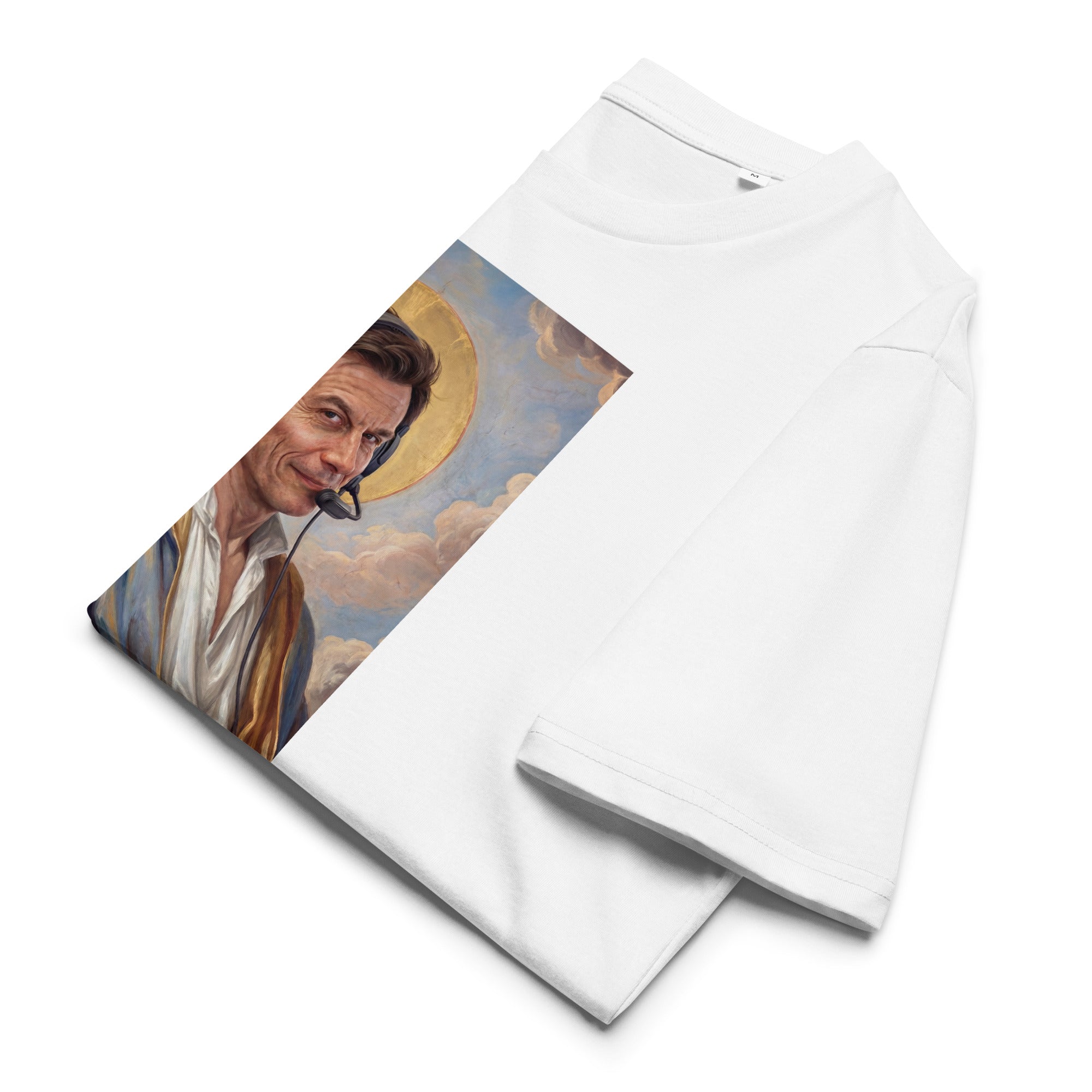 Heiliger Toto T-Shirt Vorderansicht weiß
