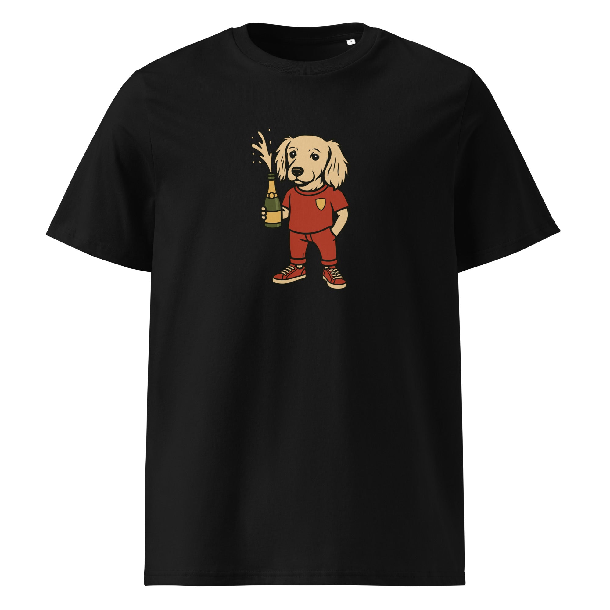 Leo Champagne T-Shirt schwarz – Vorderansicht