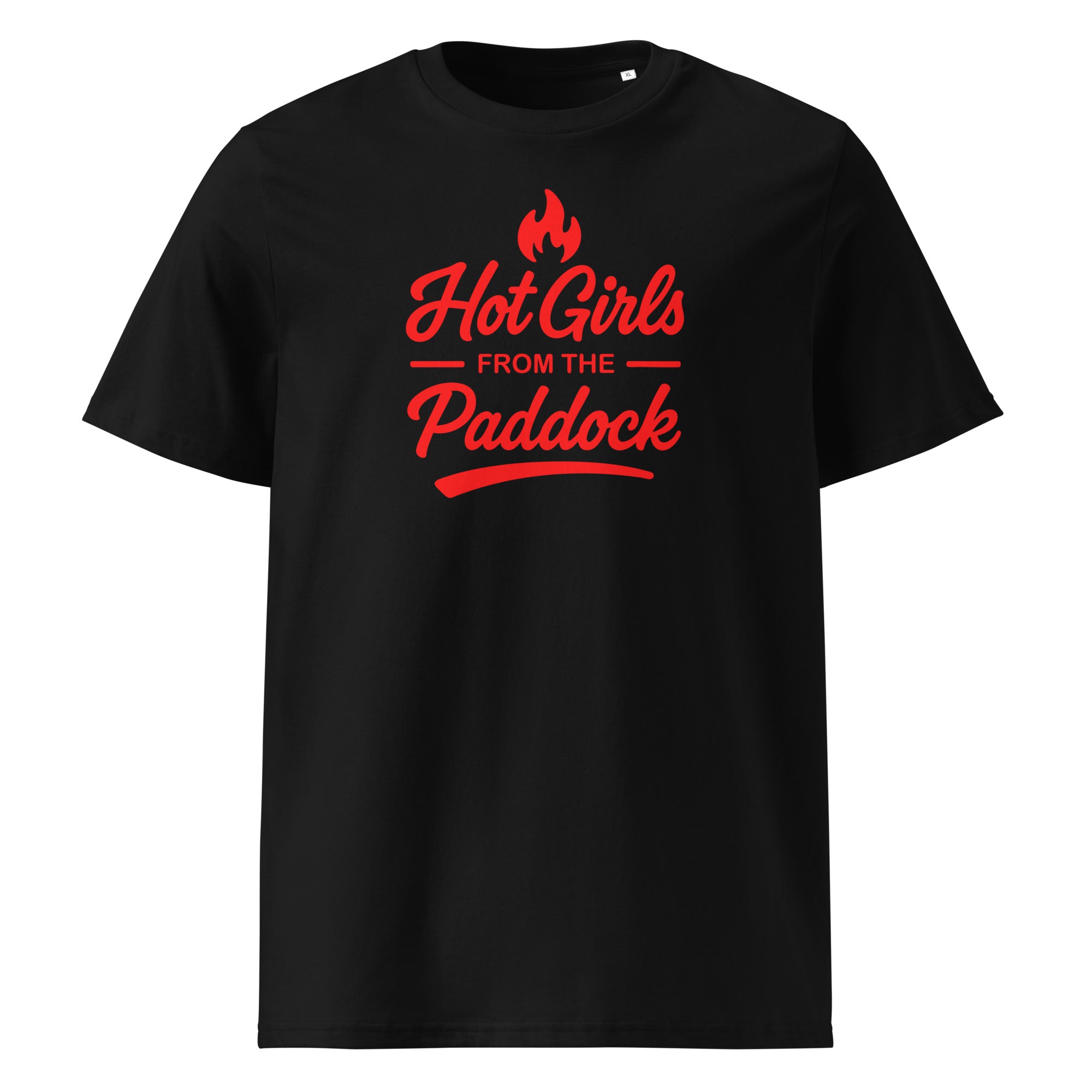 Hot Girls from the Paddock T-Shirt schwarz – Vorderansicht
