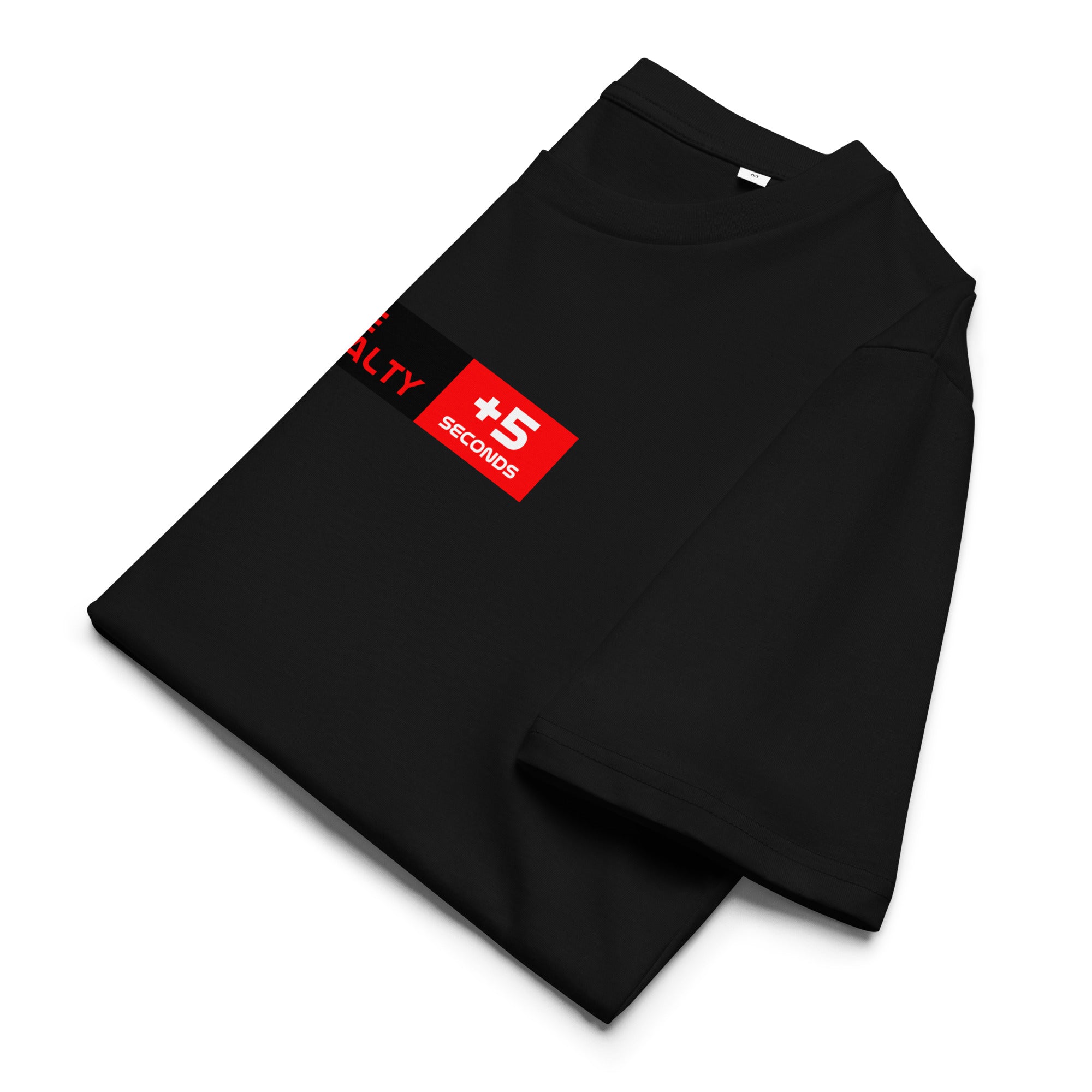 Time Penalty +5s T-Shirt schwarz Vorderansicht alternativ
