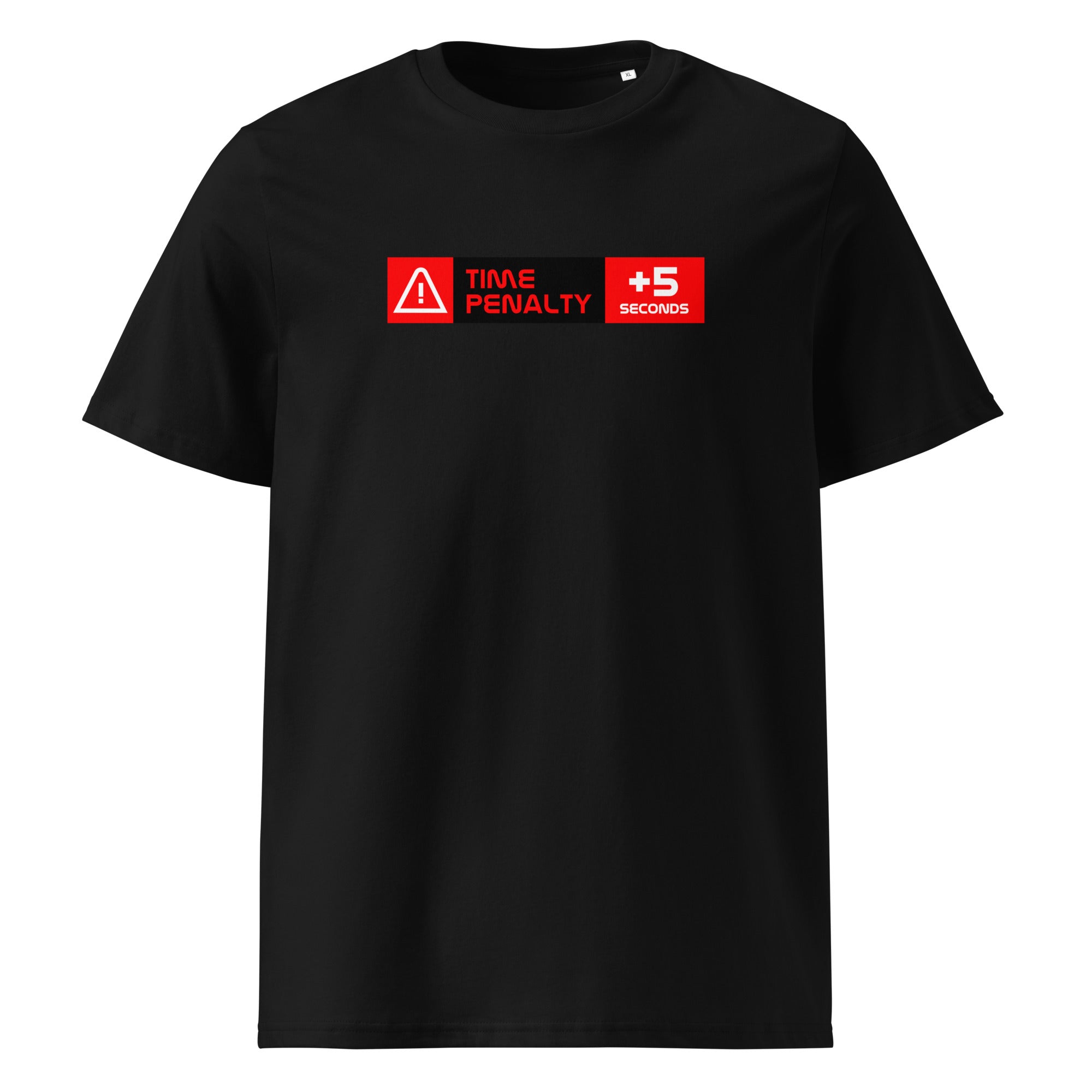 Time Penalty +5s T-Shirt schwarz – Vorderansicht