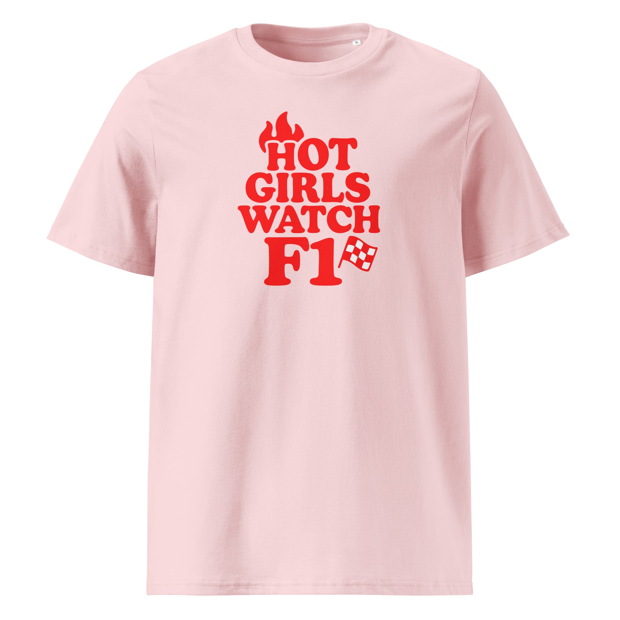 Hot Girls Watch F1 T-Shirt rosa – Vorderansicht