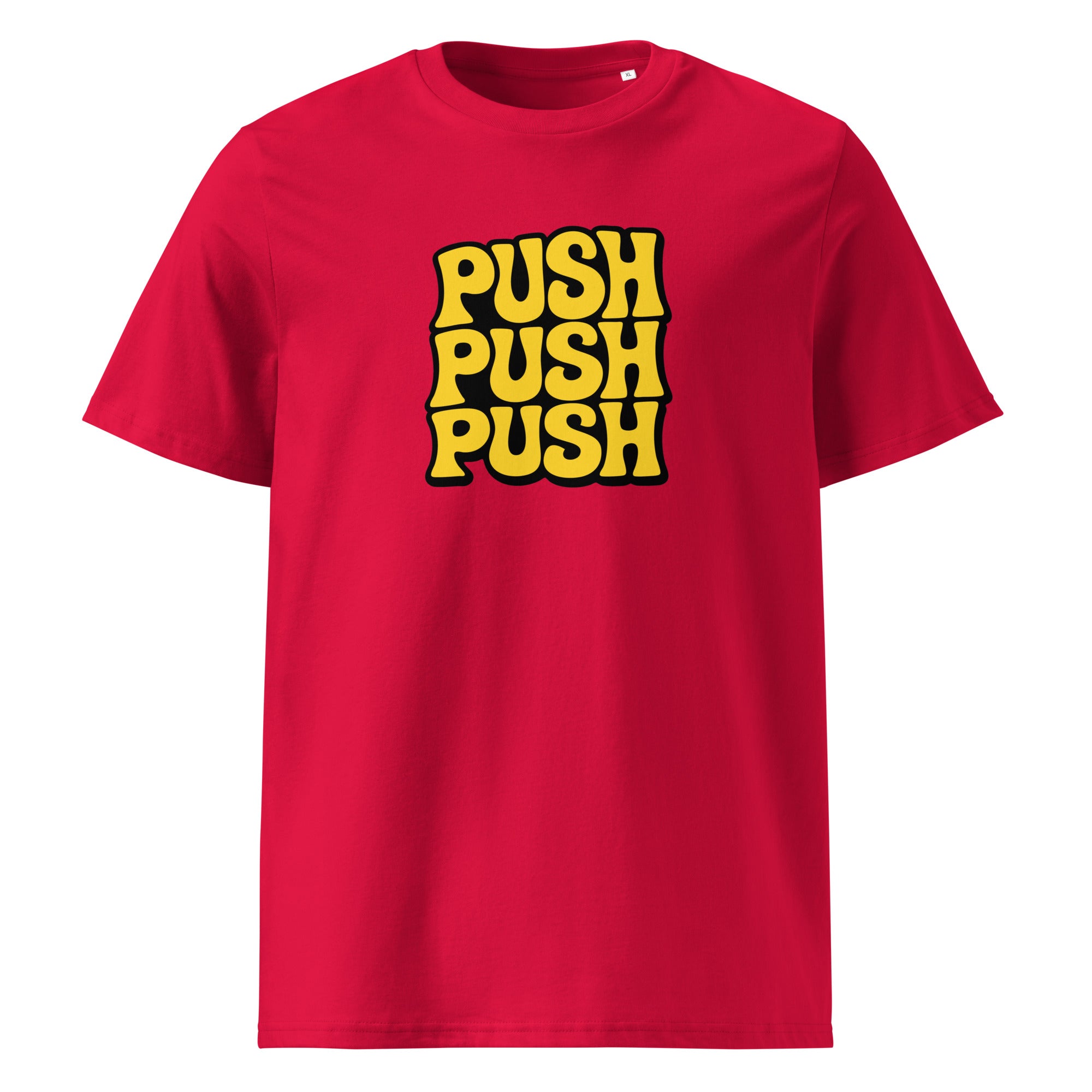 Push Push Push T-Shirt rot – Vorderansicht