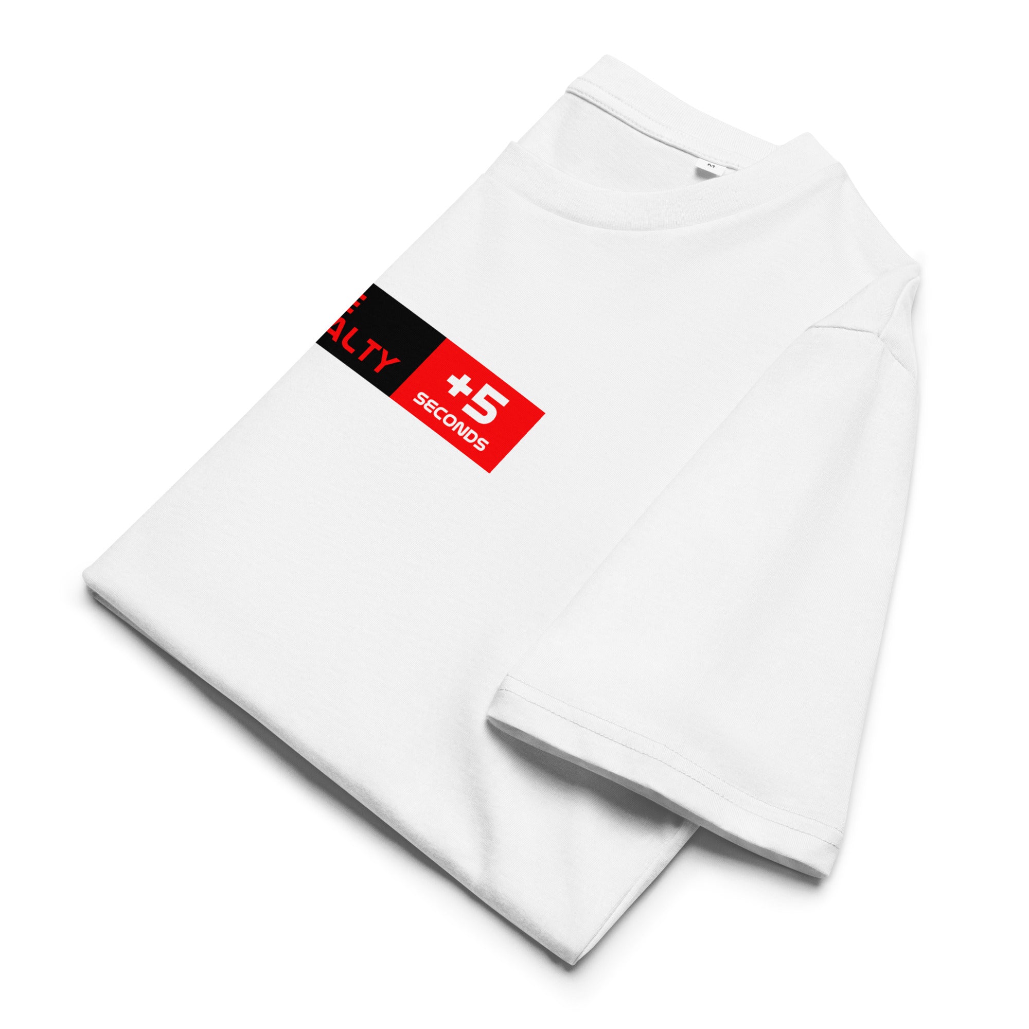 Time Penalty +5s T-Shirt weiß Vorderansicht alternativ