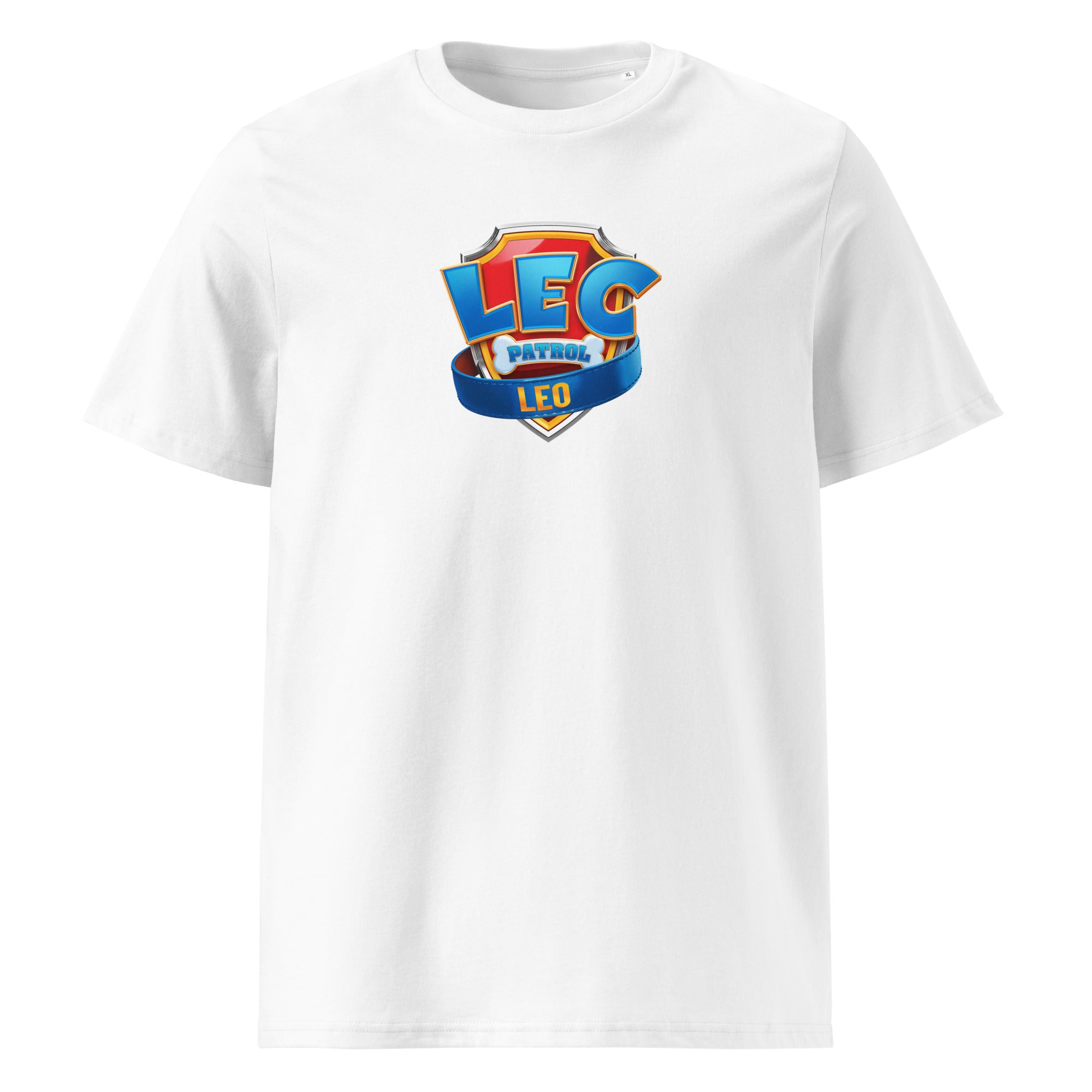 LEC Patrol T-Shirt weiß – Leclerc & Leo Vorderansicht