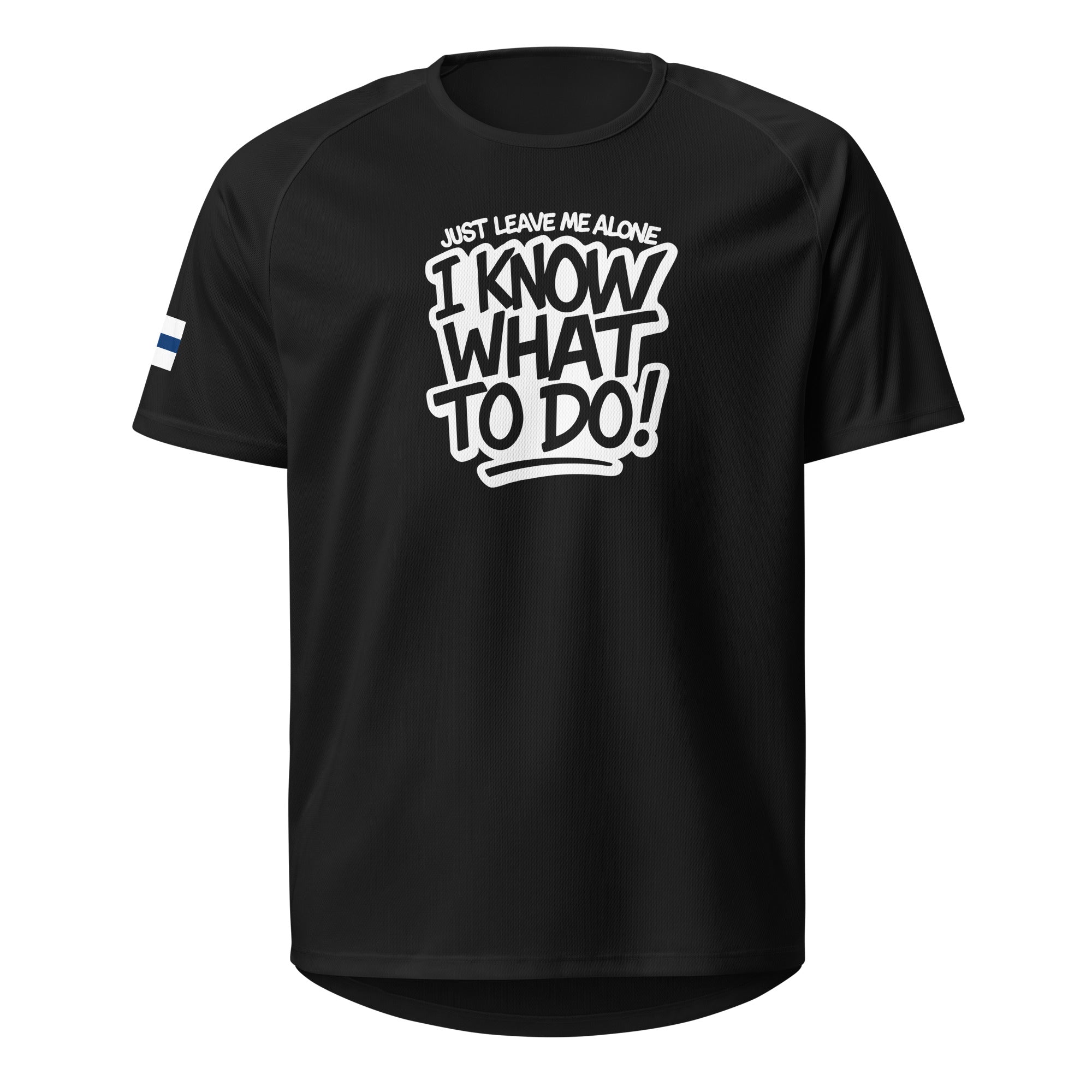 I know what to do Sports Jersey schwarz – Vorderansicht