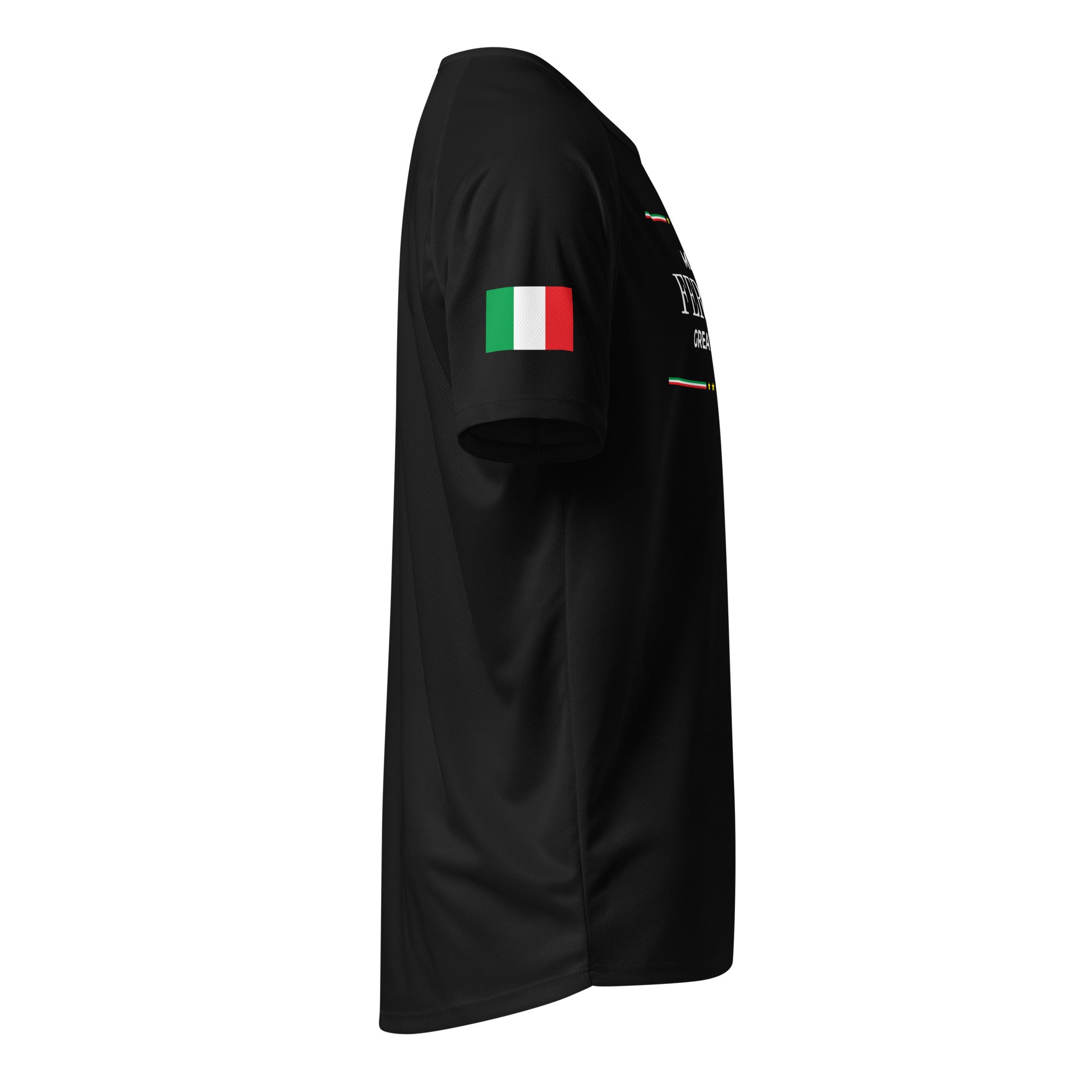 Make Ferrari Great Again Jersey schwarz Seitenansicht