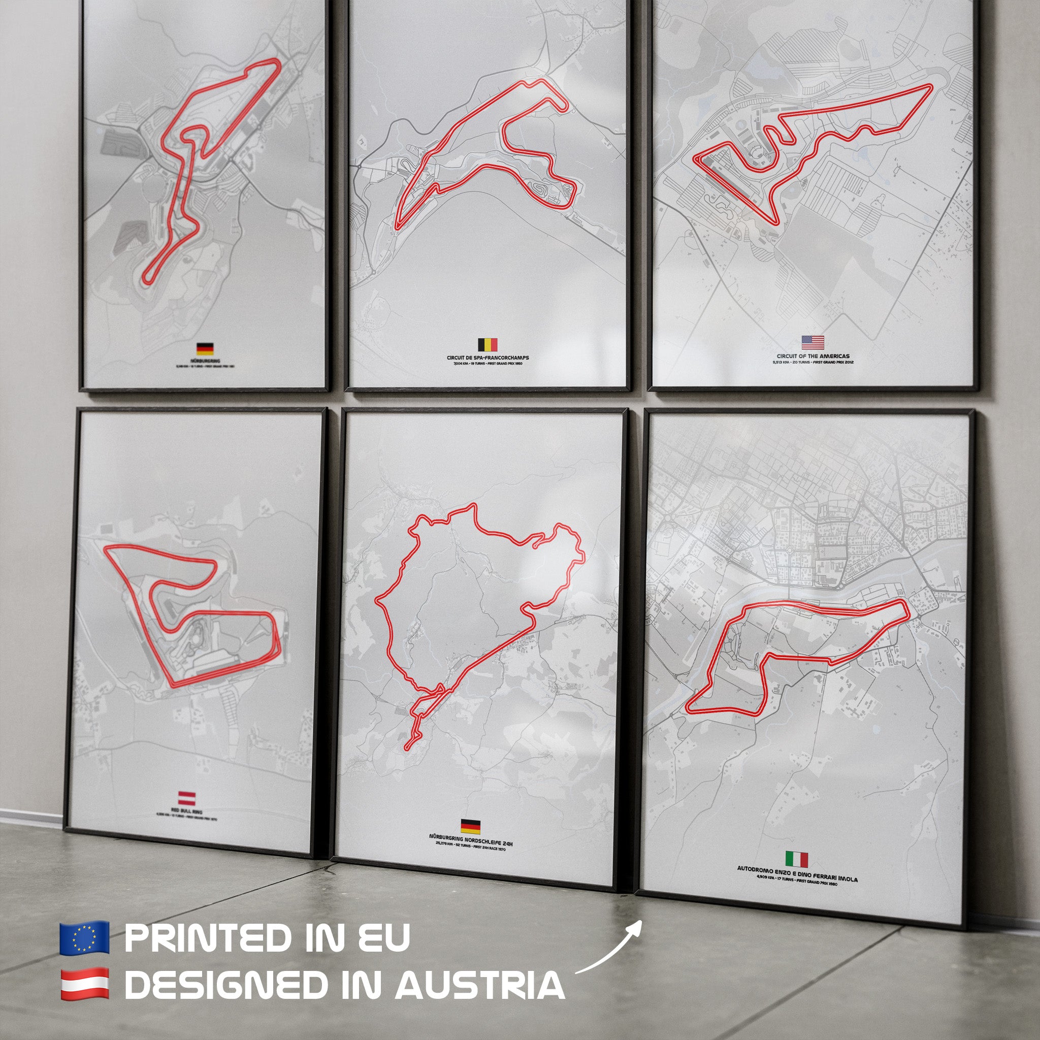 Übersicht Imola Strecken-Poster