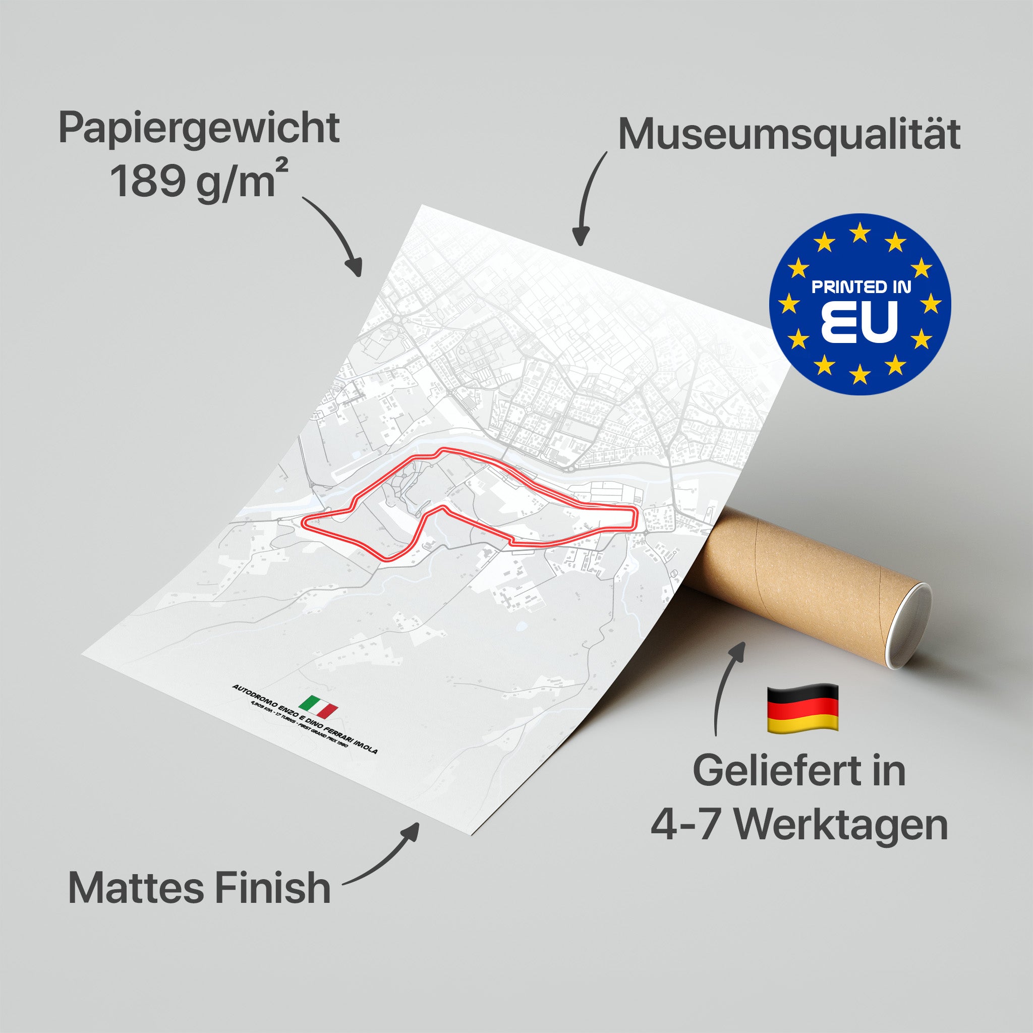 Imola Light Edition Poster in Premium-Verpackung